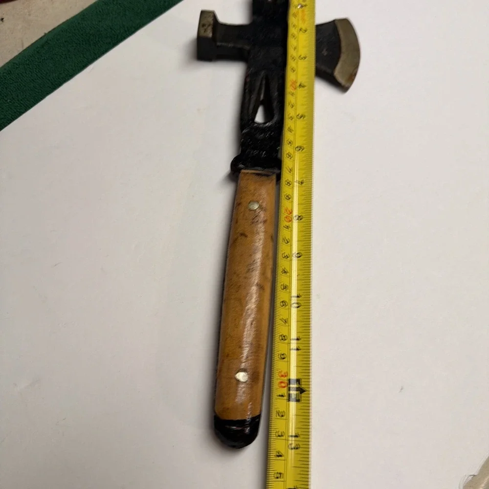 Hatchet Hammer Crow Bar Nail Pulled Hatchet Multi Use Tool Wood Handle 1.11 Lbs